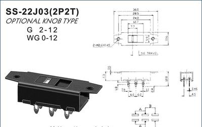 【拔動開關(guān)Slide switch SS-22J03】價格_廠家_圖片